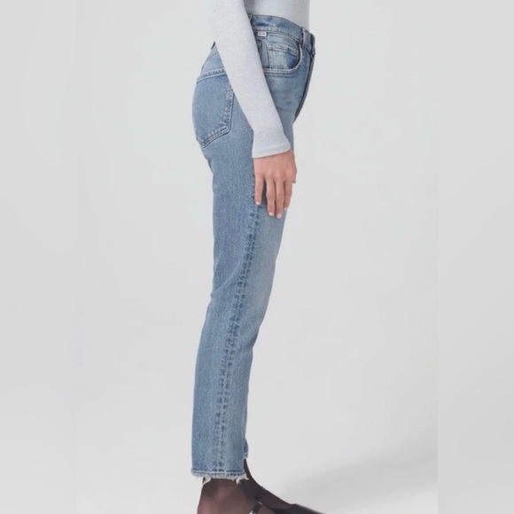 Citizens of Humanity Jolene High Rise Slim Straight Leg Jean Size 27 - Picture 3 of 8